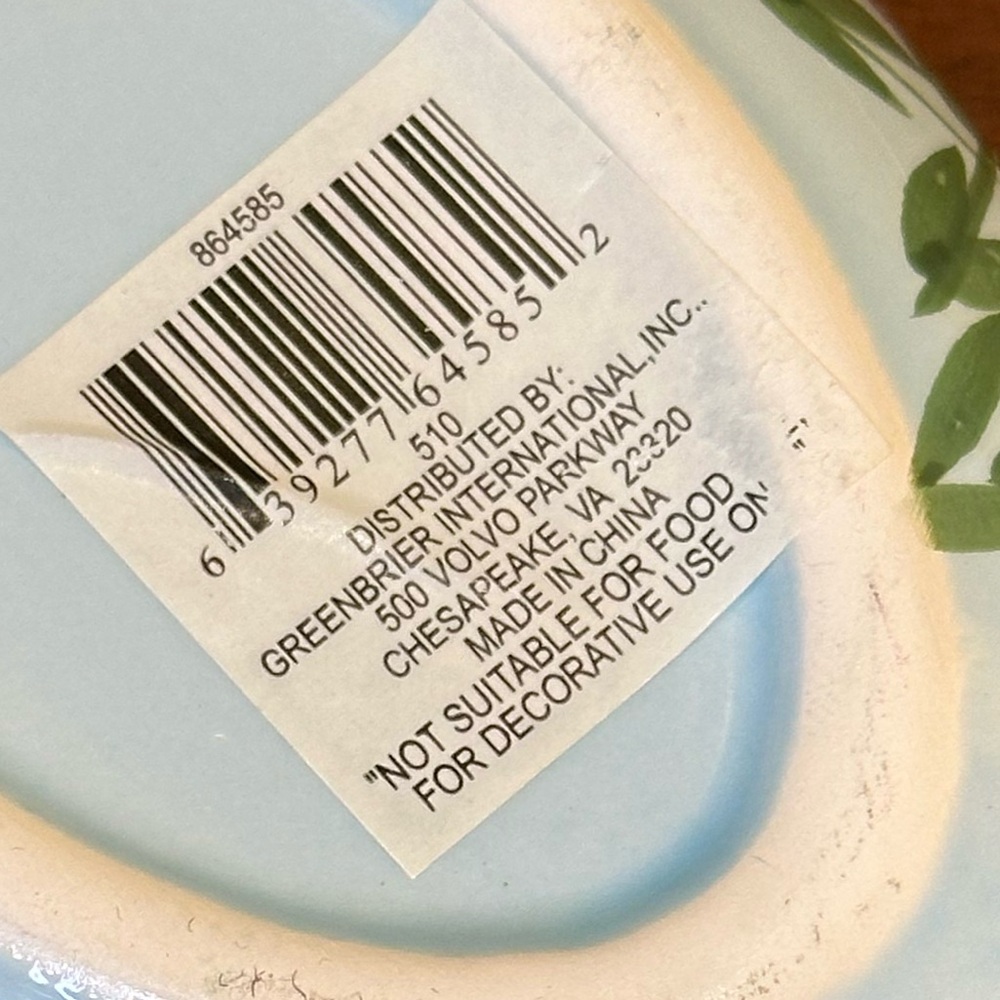 🌟3xHP🌟Blue Floral Ceramic Easter Egg Trinket Dish Decoration - Picture 8 of 8